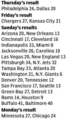Week 1 Scores